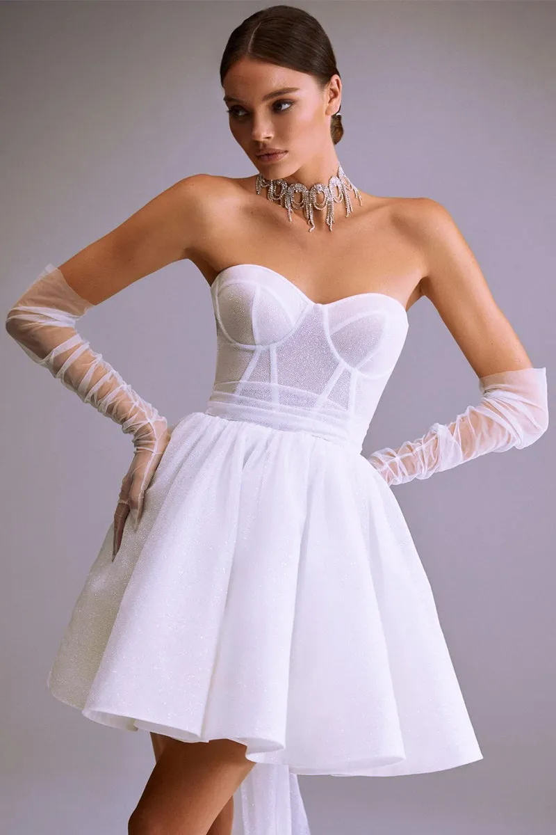 Truly Sensational Graceful Strapless Mini Dress
