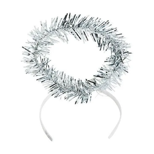 White Tinsel Halos Headbands