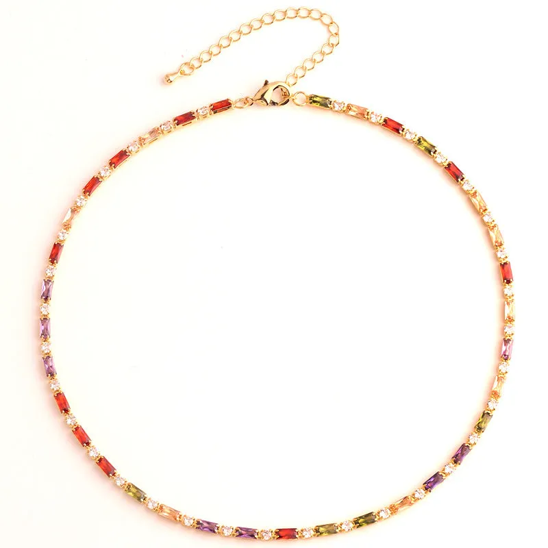 Wholesale Colorful Zircon Necklaces Necklaces
