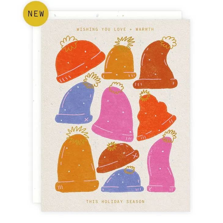 Winter Hats Holiday Card