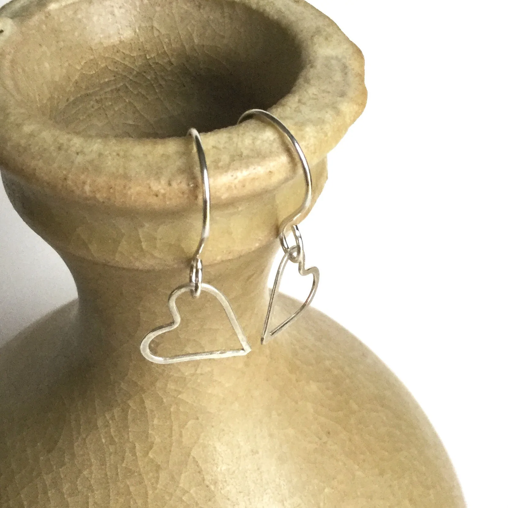 Wire Heart Earrings