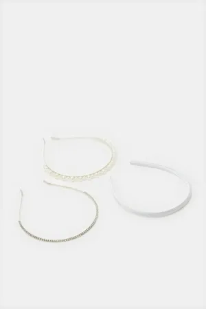 Women Assorted Embellished Headband Set (3 Piece)